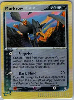 Murkrow 47/100 Reverse Holo Sandstorm - Pokemon Card - NM - Image 1