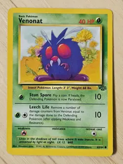 VENONAT 63/64 JUNGLE POKEMON 1ST EDITION MP 1999 - Image 1
