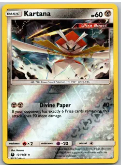 Kartana 101/168 Rare Celestial Storm Pokemon Reverse Holo - Image 1