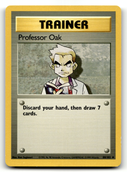 Pokemon TCG - Professor Oak 88/102 - Base Set Wizards of the Coast - Image 1