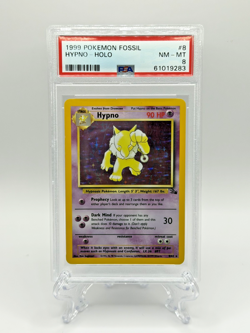 1999 Pokemon Fossil Hypno Holo ~ 8/62 ~ PSA 8 NM-MT! - Image 1