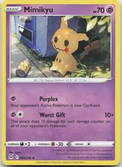 Mimikyu 080/196 Rare Lost Origin Pokemon Near Mint - Image 1