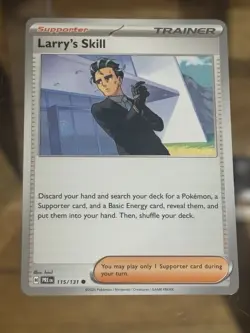 Larry's Skill Prismatic Evolutions 115/131 Pokemon Card - Image 1