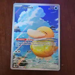 Pokemon TCG Ascended Heroes Psyduck Illustration Rare Fresh Pull - Image 1