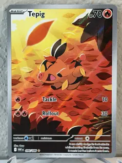 TEPIG 096/086 ILLUSTRATION RARE WHITE FLARE POKEMON NM - Image 1