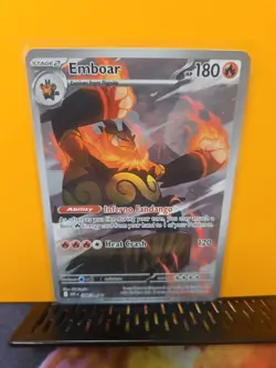 Emboar 098/086 Holo Illustration Rare White Flare Pokemon NM - Image 1