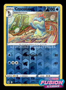 Croconaw 056/264 Reverse Holo Fusion Strike Pokemon Card - Image 1
