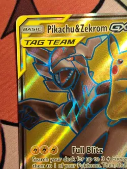 Pokemon Pikachu & Zekrom GX Tag Team 162/181 Team Up - NM Near Mint Condition - Image 2