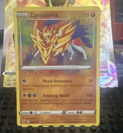 Pokemon TCG Zamazenta 102/185 Vivid Voltage Amazing Rare Holo - Image 1