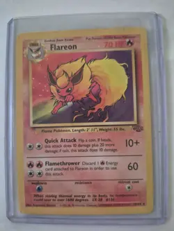 Pokemon TCG Jungle Set Eevee, Vaporeon, jolteon, and Flareon Non Holo Unlimited - Image 4