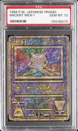1998-99 POKEMON JAPANESE POKEMON JAPANESE PROMO ANCIENT MEW I PSA 10 - Image 1