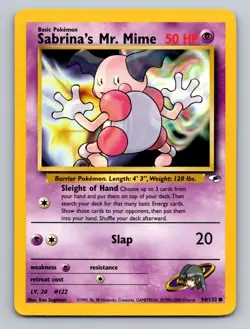 Sabrina's Mr. Mime Gym Heroes Common 094/132 Pokemon - Image 1