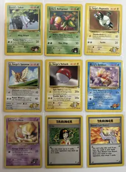 21 Card Gym Heroes Unlimited Assorted WoTC Pokemon TCG Card Lot LP-DMG - Image 3
