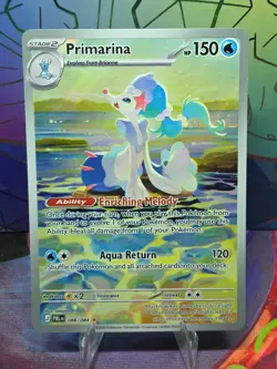 Pokemon TCG Primarina Illustration Rare Pitch Black 088/084 - Image 1