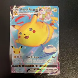 2021 Pokemon Celebrations Flying Pikachu VMAX Holo Rare 007/025 NM - Image 1
