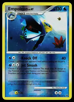 Pokemon Card - Empoleon Platinum 26/127 Reverse Holo Rare - Image 1