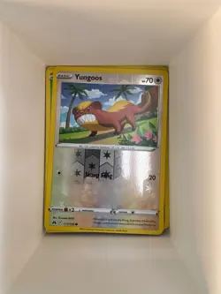 YUNGOOS 117/159 COMMON CROWN ZENITH POKEMON REVERSE HOLO NM - Image 1