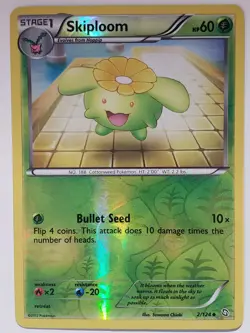 REVERSE HOLO Skiploom 2/124 PL - Dragons Exalted Pokemon Card - Suwama Chiaki - Image 1