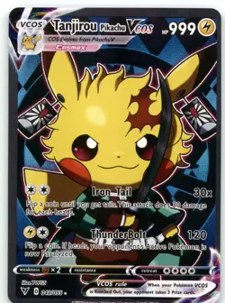 Pokemon Pikachu Poncho Cosplay - Tanjirou Pikachu VCOS - Fan Art Non TCG - Image 1