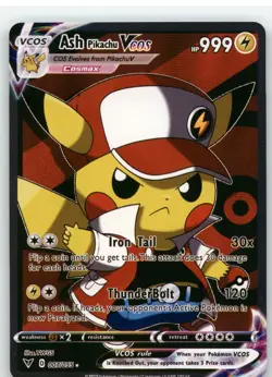 Pokemon Pikachu Poncho Cosplay - Ash Pikachu VCOS 007/055 - Fan Art Non TCG - Image 1
