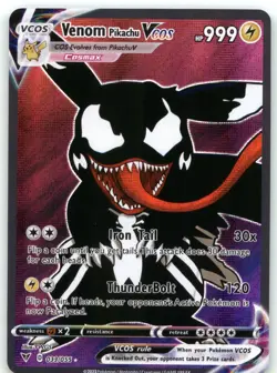 Pokemon Pikachu Poncho Cosplay - Venom Pikachu VCOS - Fan Art Non TCG - Image 1