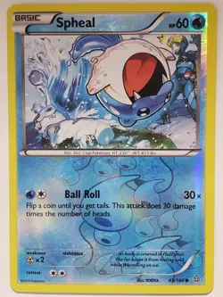REVERSE HOLO Spheal 45/160 VLP / NM - Primal Clash Pokemon Card - TOKIYA Art - Image 1