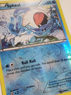 REVERSE HOLO Spheal 45/160 VLP / NM - Primal Clash Pokemon Card - TOKIYA Art - Image 2