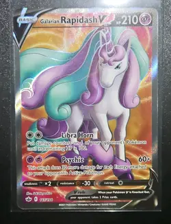 Galarian Rapidash V 167/198 Chilling Reign NM Full Art Ultra Rare Pokemon Card - Image 1