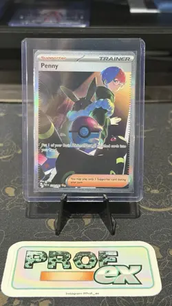 Pokemon TCG Penny Paldean Fates Trainer Holo Card 239/091 Illustration Rare NM - Image 3