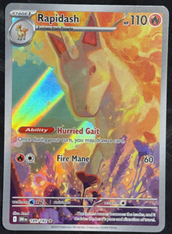 2025 Pokemon Rapidash 189/182 Illustration Rare Destined Rivals IR NM - Image 1