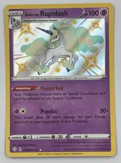 Galarian Rapidash SV048/SV122 Shining Fates: Shiny Vault Holo Pokemon Single - Image 1