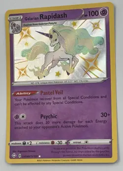 Galarian Rapidash SV048/SV122 Shining Fates: Shiny Vault Holo Pokemon Single - Image 2