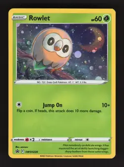 Rowlet (Cosmos Holo) - SWSH220 - Miscellaneous Cards & Products - NM - Image 1