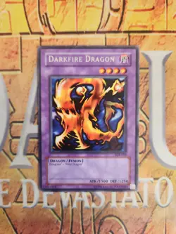Darkfire Dragon Legend of Blue Eyes White Dragon LOB-019 Rare LP Yugioh - Image 1