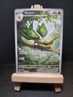 Pokemon TCG Vibrava 206/191 Surging Sparks Illustration Rare Holo Card NM Eng - Image 1