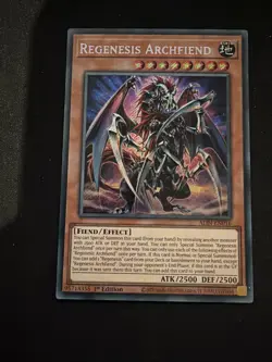 MINT | ALIN-EN016 | Regenesis Archfiend | 1st Edition | Secret Rare | Yugioh TCG - Image 1