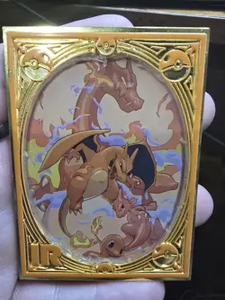 Mengka Pokemon Charizard IR Serial Numbered Gold plated Card 096/288 - Image 1