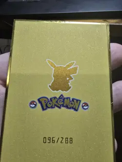 Mengka Pokemon Charizard IR Serial Numbered Gold plated Card 096/288 - Image 2