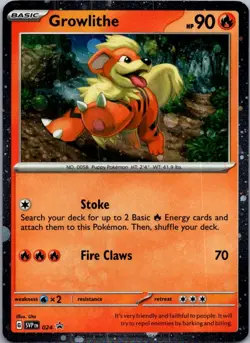 Growlithe - Holo Promo SV: Scarlet & Violet Promo Cards 024 NM - Image 1