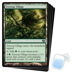 TREETOP VILLAGE X4 Duel Decks: Garruk Vs. Liliana Magic MTG MINT CARD - Image 1