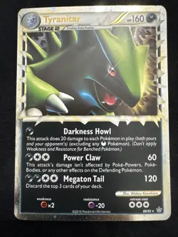 Pokemon TCG Tyranitar Prime Unleashed Holo Card 88/95 - Image 1