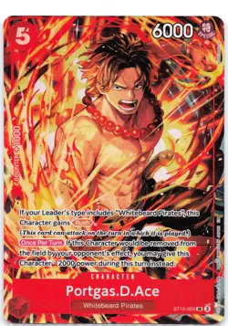 Portgas.D.Ace (Illustration Box Vol.5) ST15-005 Foil One Piece Promotion Cards - Image 1