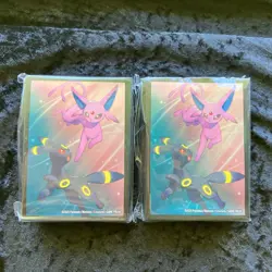 Pokemon S&V Prismatic Evolutions Umbreon And Espeon TCG Card Sleeves Sealed X2! - Image 1