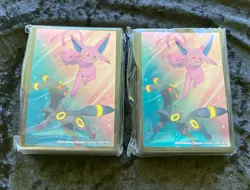 Pokemon S&V Prismatic Evolutions Umbreon And Espeon TCG Card Sleeves Sealed X2! - Image 2