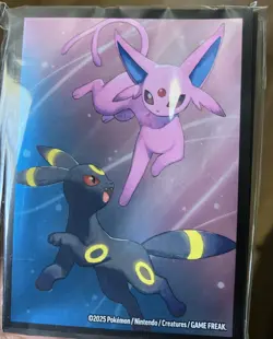 Pokemon S&V Prismatic Evolutions Umbreon And Espeon TCG Card Sleeves Sealed X2! - Image 4