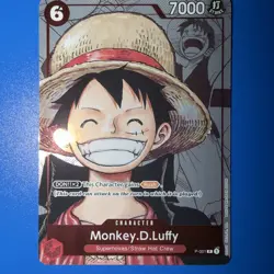 Monkey.D.Luffy (Alternate Art) P-001 One Piece Promotion Cards Foil NM One Piece - Image 1