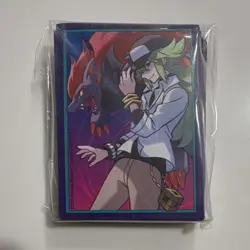 Pokemon N & Zoroark Premium Glossy Purple Card Sleeves 64ct Standard 2025 - Image 1