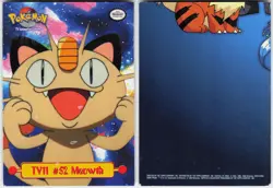 Meowth #87 Topps Trading Cards Series 1 Pokemon LP - Image 1