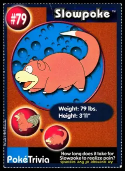 Slowpoke #79 Burger King Moderately played - Pokemon Card - Image 1
