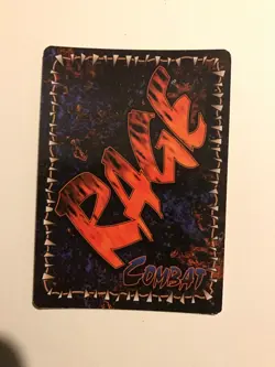 THROWIN’ GARBAGE : RAGE LOFR 1998 CCG Combat card, White Wolf werewolf TCG, NM - Image 3
